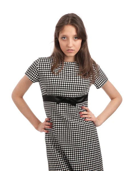 Jonge vrouw in een jurk — Stockfoto