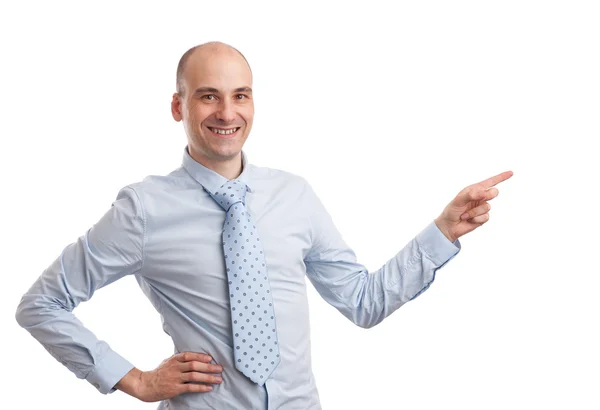 Successful business man presenting — Stock Photo, Image