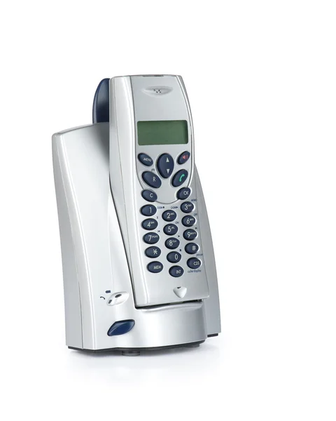 Wireless telephone with cradle — Stock Photo, Image
