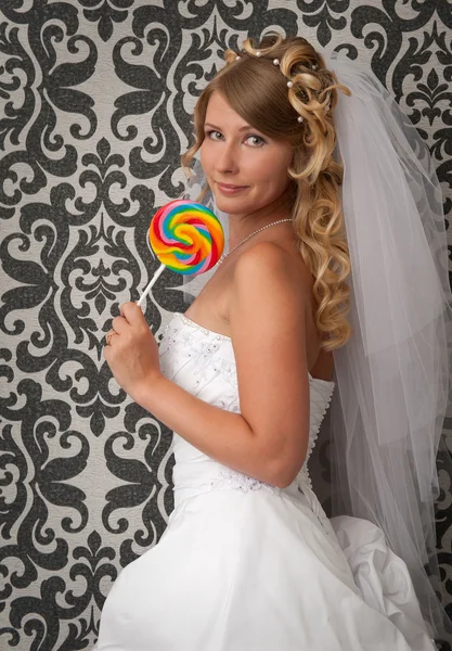 Bride portrait. Wedding dress — Stock Photo, Image