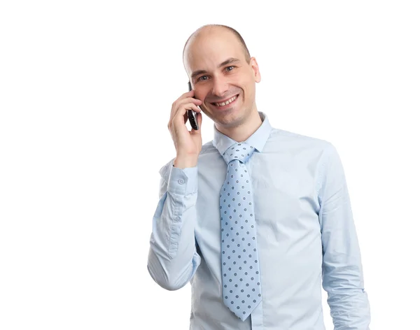 Biznesmen rozmawiający przez telefon — Zdjęcie stockowe