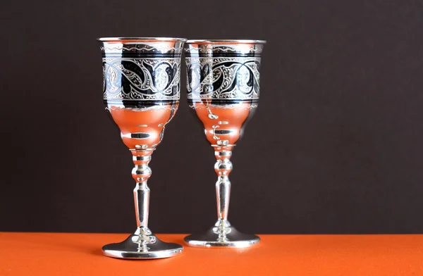 Silver Goblets — Stock Photo, Image