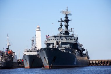 Russian Warship clipart