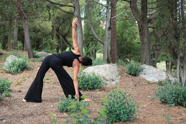 Yoga en el bosque —  Fotos de Stock