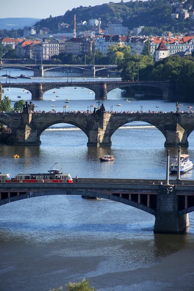 Prague Bridges — Stock Photo, Image