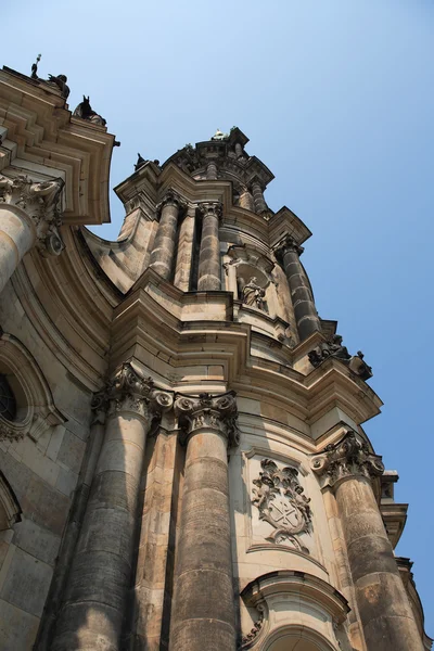 Gotická zvonice v Drážďanech — Stock fotografie