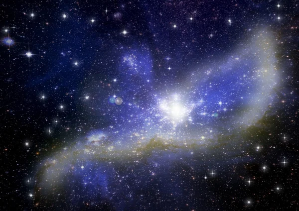 Galaxia en un espacio libre —  Fotos de Stock