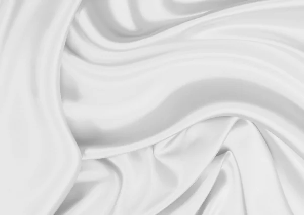 Гладкий елегантний білий шовк — стокове фото