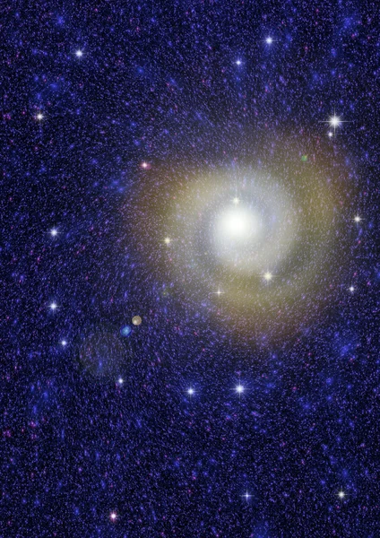 Галактика у вільному просторі Ліцензійні Стокові Зображення