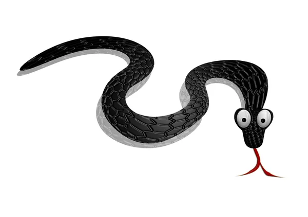Чорна змія Ліцензійні Стокові Фото