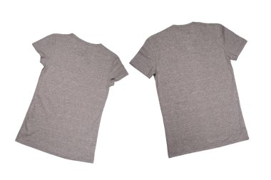 Two grey t-shirts clipart