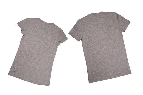 Dwa szary t-shirty — Zdjęcie stockowe