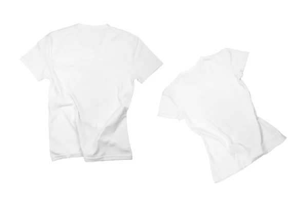 Två vita t-shirts — Stockfoto