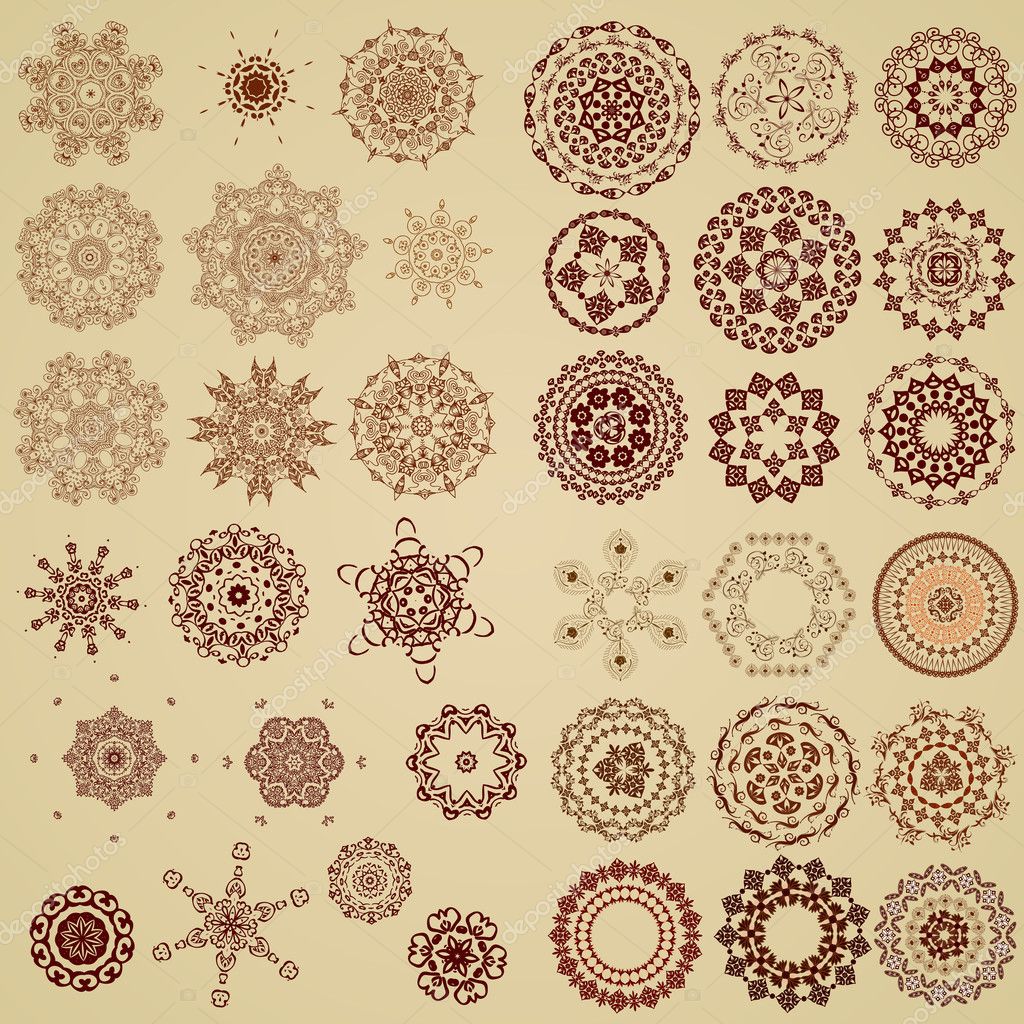 Set of design elements — Stock Vector © Oksana #11823915