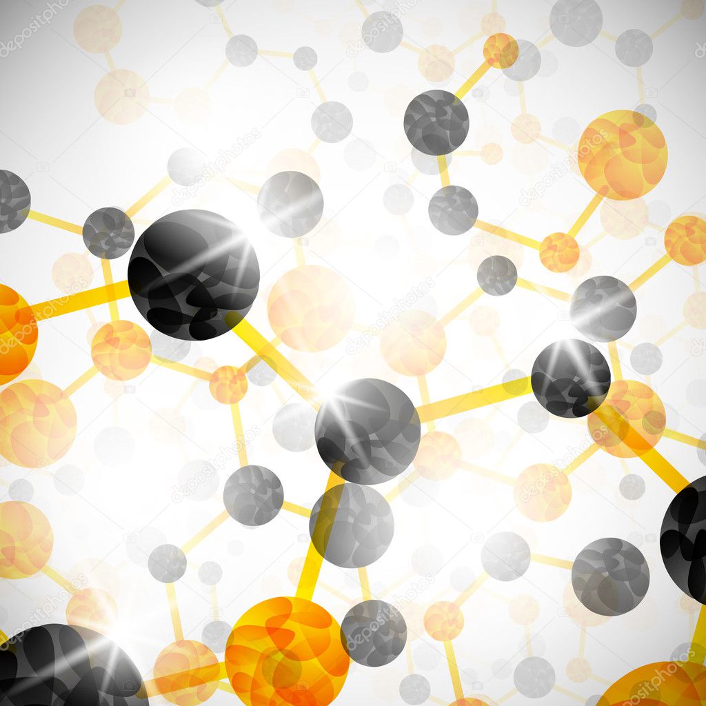 Molecular structure, abstract background