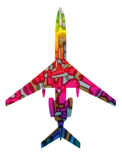 飞机，矢量抽象背景 — 图库矢量图片