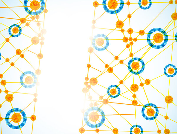 Molecular structure, abstract background