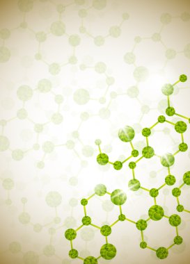 Molecular structure, abstract background clipart