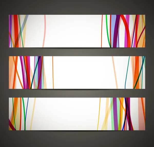 Banner met abstracte patroon — Stockvector