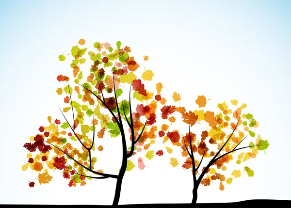 Осенний фон дерева — стоковый вектор