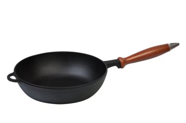 Frying pan on a white background. clipart