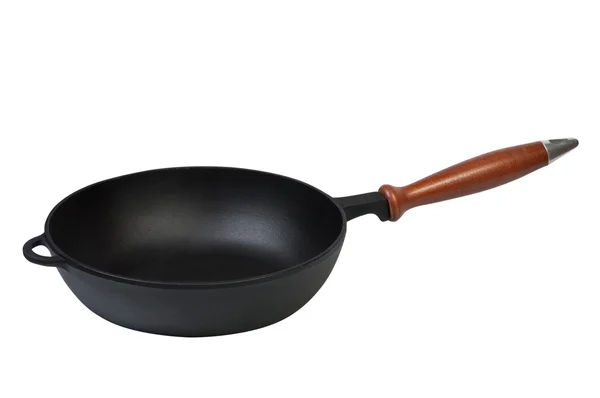 Frying pan on a white background. — Stock Photo, Image
