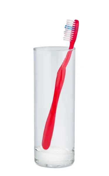 Glass with toothbrush. — Stock Photo, Image