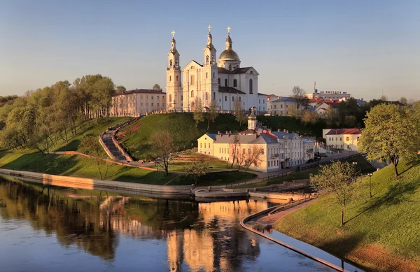 Вид на місто Вітебськ, Білорусь — стокове фото