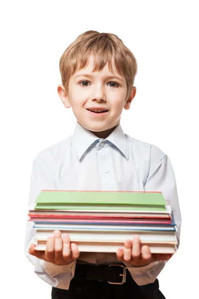 Child holding books Stock Image