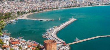 East coast beach resort of Turkey Alanya clipart