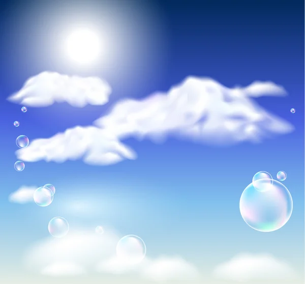 Nubes y burbujas — Archivo Imágenes Vectoriales