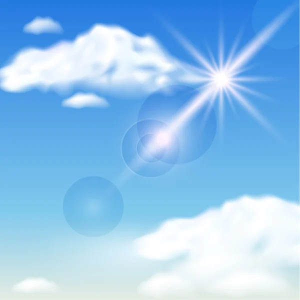 stock vector Clouds and sunshine