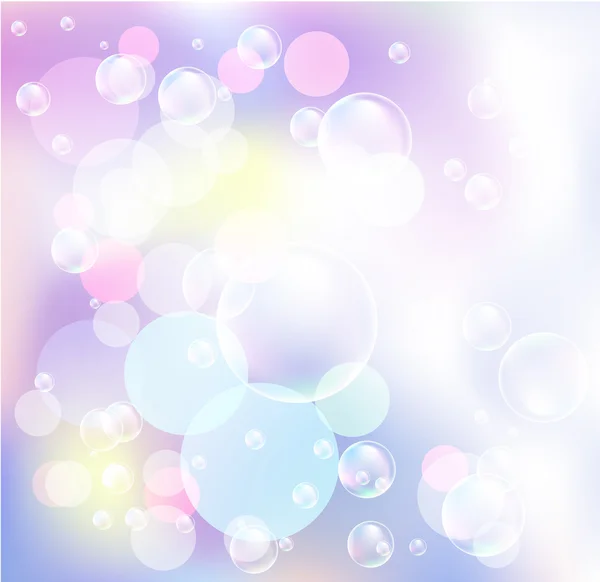 Боке и пузыри — стоковый вектор