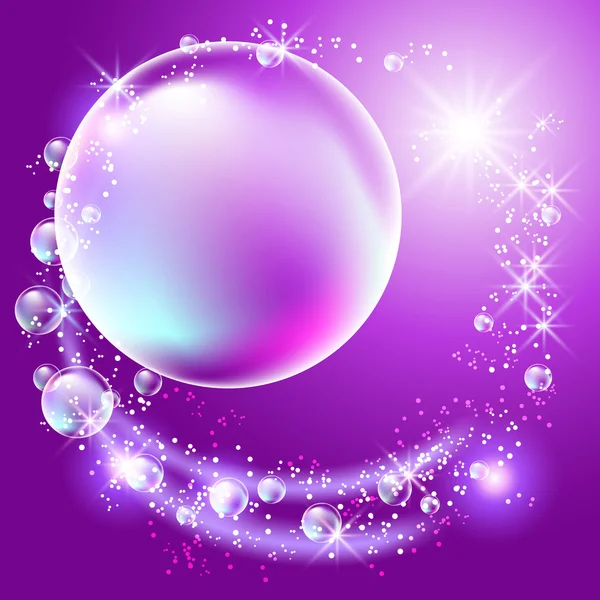 Bubliny a hvězdy — Stockový vektor
