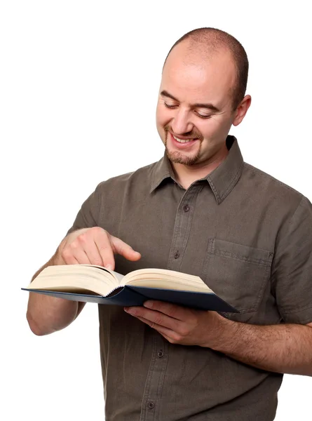 Hombre leer libro — Foto de Stock