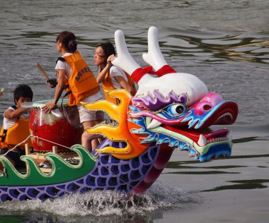 Scene from the 2012 Dragon Boat Races in Kaohsiung, Taiwan clipart