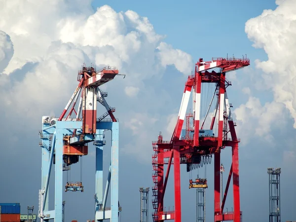 Two Container Gantry Cranes — Stock Photo, Image
