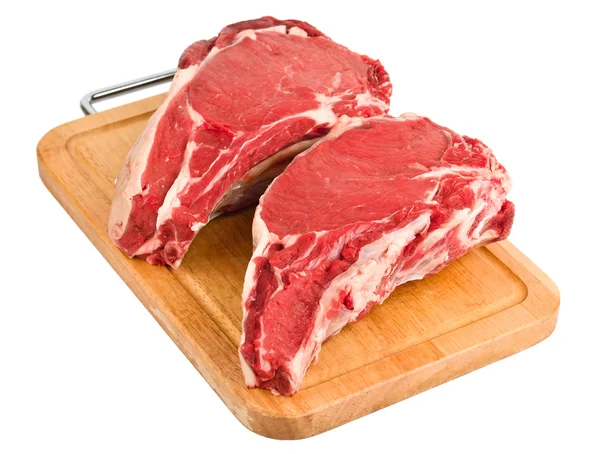 Nyers hús elszigetelt — Stock Fotó
