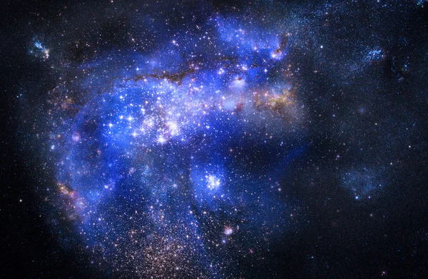 Облако туманности в глубоком космосе — стоковое фото