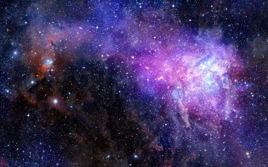 Nebula gas cloud in deep outer space clipart