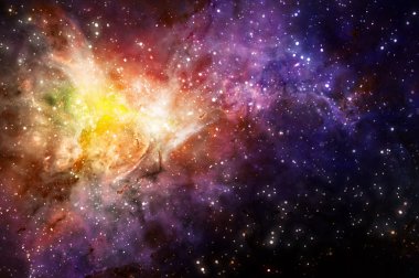 Starry background of deep outer space clipart