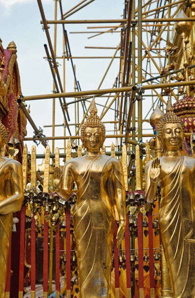 Guld buddha statyer — Stockfoto