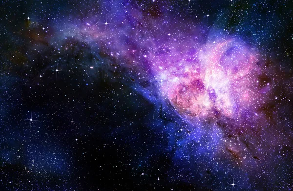 星空深外层空间 nebual 和银河 — 图库照片#
