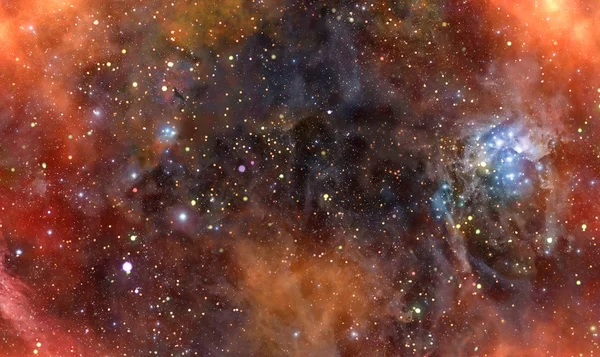 Mgławica gazu chmura w głębokiej przestrzeni kosmicznej — Zdjęcie stockowe