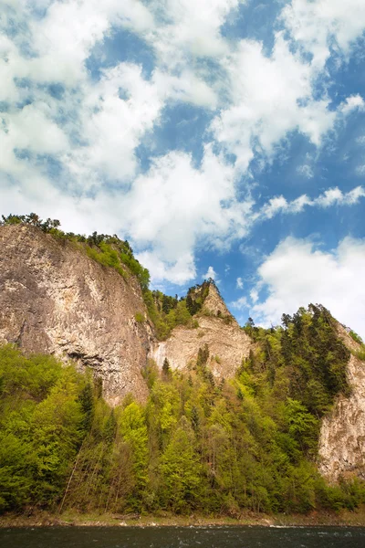Rocce sul fiume Dunajec . — Foto Stock