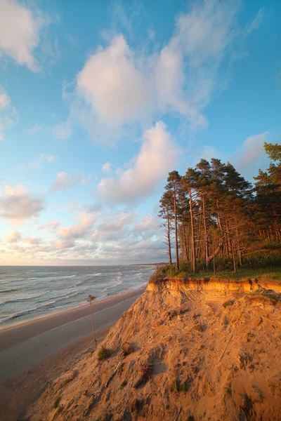 Strmé pobřeží Baltského moře. — Stock fotografie
