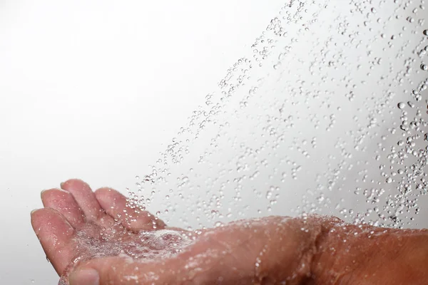 Hand and water. — Stock Photo, Image