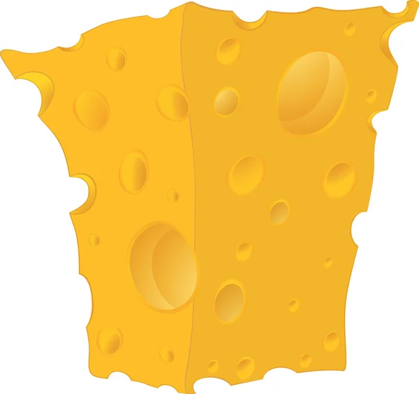 Cheese. Cartoon — Stock Vector