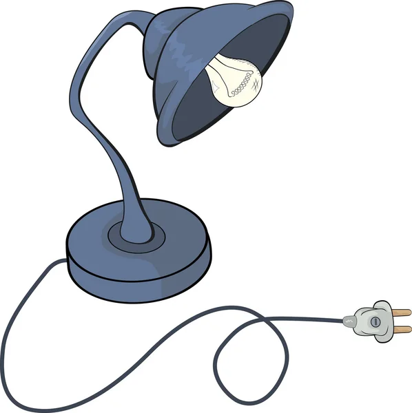 Desk lamp cartoon — Stock Vector