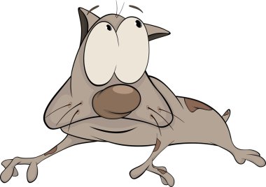 The hunting dog. Cartoon clipart